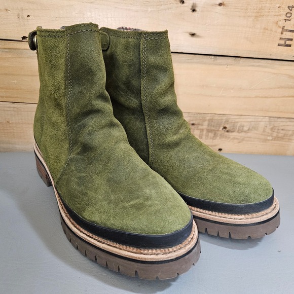Ariat Shoes - Ariat Leighton WP Olive Green Suede Waterproof Ankle Boots Vibram 8 B